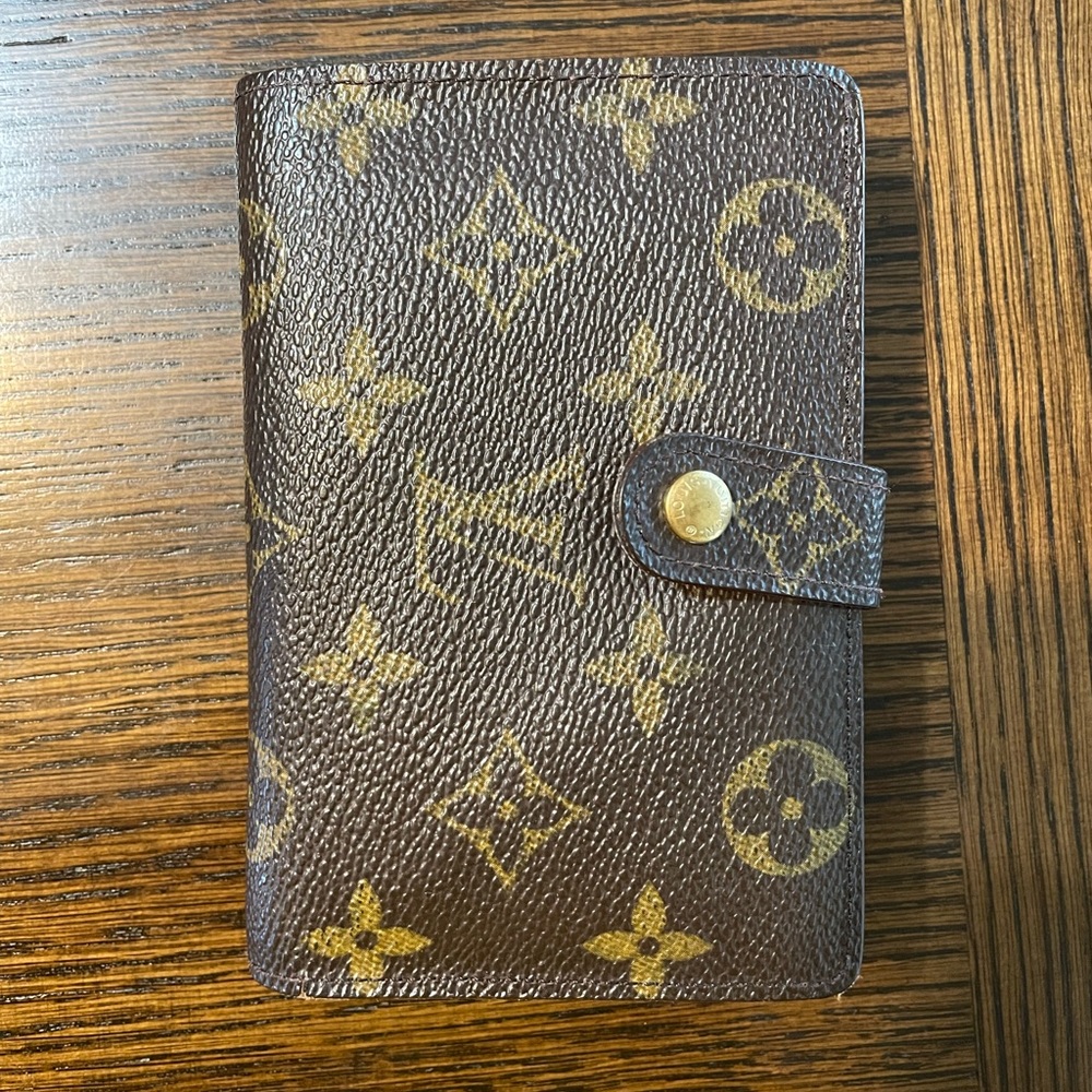 Louis Vuitton French Kisslock Monogram Canvas Wallet